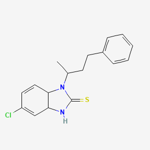 molecular formula C17H19ClN2S B4014667 5-chloro-1-(1-methyl-3-phenylpropyl)-3a,7a-dihydro-1H-benzimidazole-2-thiol 