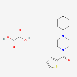 molecular formula C18H26N2O5S B4014674 1-(4-methylcyclohexyl)-4-(2-thienylcarbonyl)piperazine oxalate 