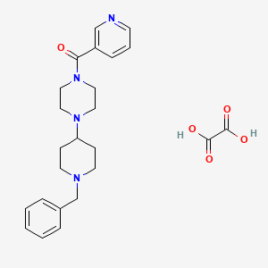 molecular formula C24H30N4O5 B4014720 1-(1-benzyl-4-piperidinyl)-4-(3-pyridinylcarbonyl)piperazine oxalate 