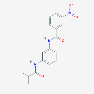 molecular formula C17H17N3O4 B4014780 N-[3-(isobutyrylamino)phenyl]-3-nitrobenzamide 
