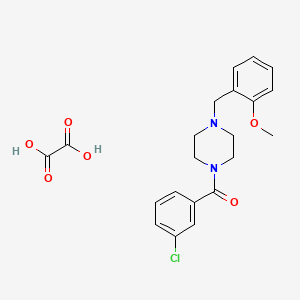molecular formula C21H23ClN2O6 B4014797 1-(3-chlorobenzoyl)-4-(2-methoxybenzyl)piperazine oxalate 