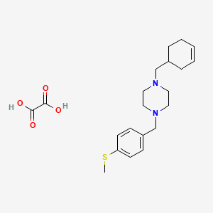 molecular formula C21H30N2O4S B4014805 1-(3-cyclohexen-1-ylmethyl)-4-[4-(methylthio)benzyl]piperazine oxalate 