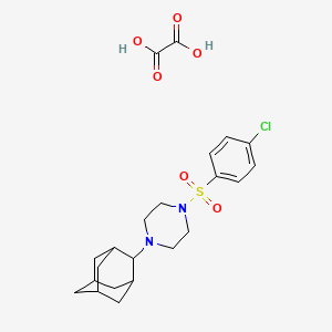 molecular formula C22H29ClN2O6S B4014814 1-(2-adamantyl)-4-[(4-chlorophenyl)sulfonyl]piperazine oxalate 