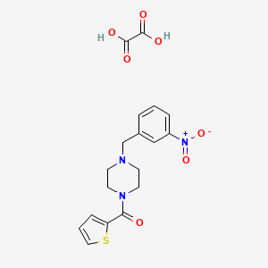 molecular formula C18H19N3O7S B4014848 1-(3-nitrobenzyl)-4-(2-thienylcarbonyl)piperazine oxalate 