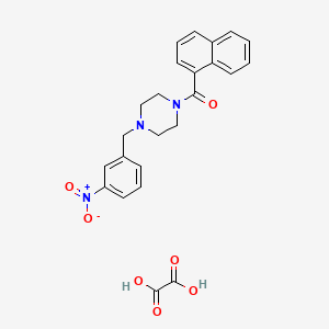 molecular formula C24H23N3O7 B4014854 1-(1-naphthoyl)-4-(3-nitrobenzyl)piperazine oxalate 