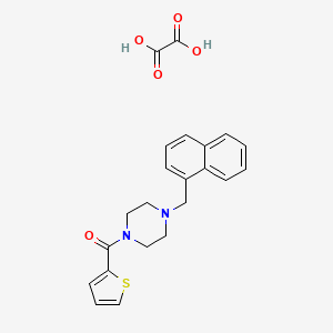 molecular formula C22H22N2O5S B4014864 1-(1-naphthylmethyl)-4-(2-thienylcarbonyl)piperazine oxalate 