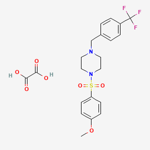 1-[(4-methoxyphenyl)sulfonyl]-4-[4-(trifluoromethyl)benzyl]piperazine oxalate