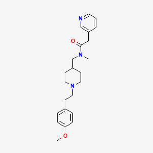 molecular formula C23H31N3O2 B4014902 N-({1-[2-(4-methoxyphenyl)ethyl]-4-piperidinyl}methyl)-N-methyl-2-(3-pyridinyl)acetamide 