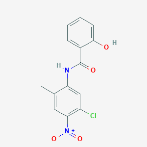 molecular formula C14H11ClN2O4 B4014929 N-(5-chloro-2-methyl-4-nitrophenyl)-2-hydroxybenzamide 