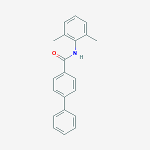 molecular formula C21H19NO B401494 N-(2,6-dimethylphenyl)[1,1'-biphenyl]-4-carboxamide 