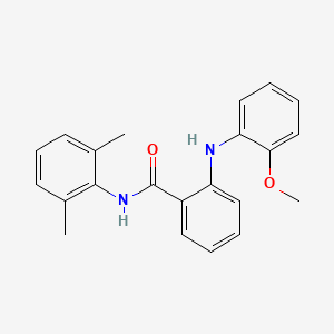 molecular formula C22H22N2O2 B4014941 N-(2,6-dimethylphenyl)-2-[(2-methoxyphenyl)amino]benzamide 