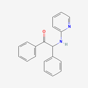 molecular formula C19H16N2O B4014987 1,2-diphenyl-2-(2-pyridinylamino)ethanone CAS No. 20622-21-3