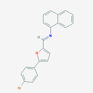 molecular formula C21H14BrNO B401508 N-{[5-(4-bromophenyl)-2-furyl]methylene}-N-(1-naphthyl)amine 