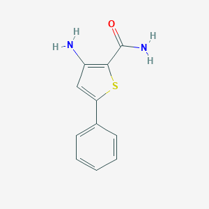 molecular formula C11H10N2OS B040151 3-Amino-5-phenylthiophene-2-carboxamide CAS No. 122375-70-6