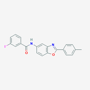 molecular formula C21H15IN2O2 B401513 3-iodo-N-[2-(4-methylphenyl)-1,3-benzoxazol-5-yl]benzamide 