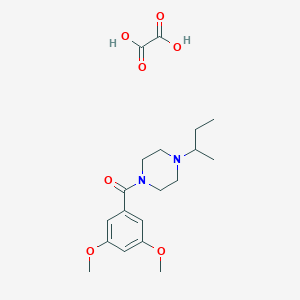 molecular formula C19H28N2O7 B4015174 1-sec-butyl-4-(3,5-dimethoxybenzoyl)piperazine oxalate 