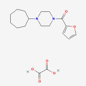 1-cycloheptyl-4-(2-furoyl)piperazine oxalate