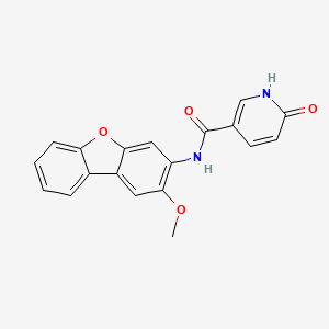molecular formula C19H14N2O4 B4015192 N-(2-methoxydibenzo[b,d]furan-3-yl)-6-oxo-1,6-dihydro-3-pyridinecarboxamide 