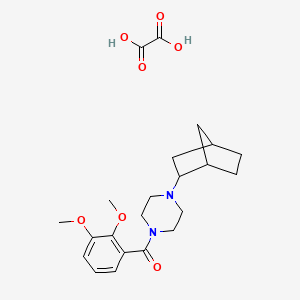 molecular formula C22H30N2O7 B4015195 1-bicyclo[2.2.1]hept-2-yl-4-(2,3-dimethoxybenzoyl)piperazine oxalate 