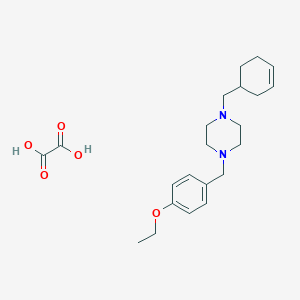 molecular formula C22H32N2O5 B4015209 1-(3-cyclohexen-1-ylmethyl)-4-(4-ethoxybenzyl)piperazine oxalate 