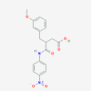molecular formula C18H18N2O6 B401522 4-{4-Nitroanilino}-3-(3-methoxybenzyl)-4-oxobutanoic acid 