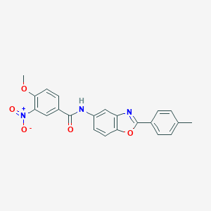 4-methoxy-N-[2-(4-methylphenyl)-1,3-benzoxazol-5-yl]-3-nitrobenzamide