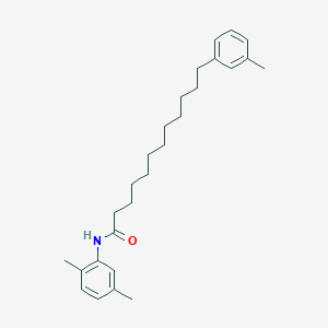 molecular formula C27H39NO B401524 N-(2,5-dimethylphenyl)-12-(3-methylphenyl)dodecanamide 