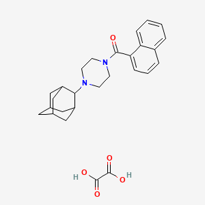 molecular formula C27H32N2O5 B4015242 1-(2-adamantyl)-4-(1-naphthoyl)piperazine oxalate 