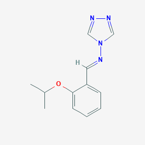 molecular formula C12H14N4O B401526 N-(2-isopropoxybenzylidene)-N-(4H-1,2,4-triazol-4-yl)amine 