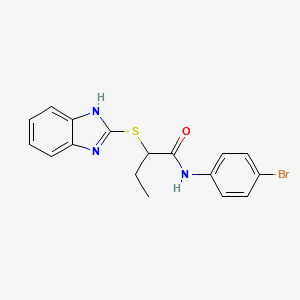 2-(1H-benzimidazol-2-ylthio)-N-(4-bromophenyl)butanamide