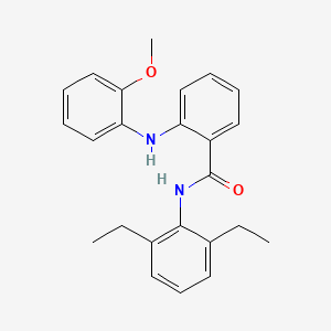 molecular formula C24H26N2O2 B4015324 N-(2,6-diethylphenyl)-2-[(2-methoxyphenyl)amino]benzamide 
