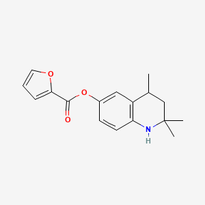 molecular formula C17H19NO3 B4015332 2,2,4-trimethyl-1,2,3,4-tetrahydro-6-quinolinyl 2-furoate 