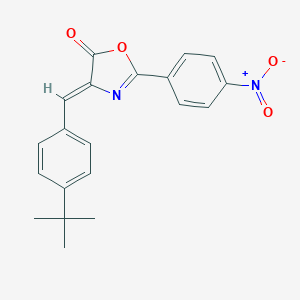 molecular formula C20H18N2O4 B401534 4-(4-tert-butylbenzylidene)-2-(4-nitrophenyl)-1,3-oxazol-5(4H)-one 