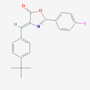 molecular formula C20H18INO2 B401535 4-(4-tert-Butyl-benzylidene)-2-(4-iodo-phenyl)-4H-oxazol-5-one 