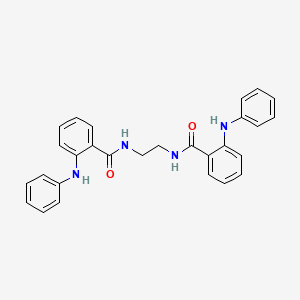 molecular formula C28H26N4O2 B4015355 N,N'-1,2-ethanediylbis(2-anilinobenzamide) 