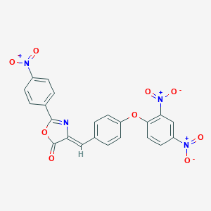 4-(4-{2,4-bisnitrophenoxy}benzylidene)-2-{4-nitrophenyl}-1,3-oxazol-5(4H)-one