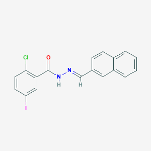 2-Chloro-5-iodo-benzoic acid naphthalen-2-ylmethylene-hydrazide