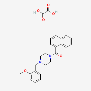 molecular formula C25H26N2O6 B4015423 1-(2-methoxybenzyl)-4-(1-naphthoyl)piperazine oxalate 