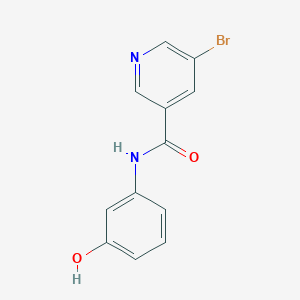 molecular formula C12H9BrN2O2 B4015494 5-bromo-N-(3-hydroxyphenyl)nicotinamide 