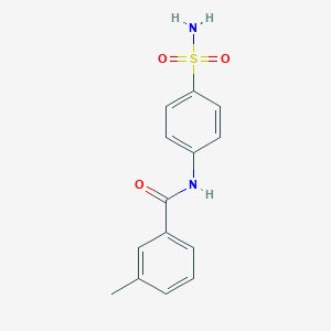 molecular formula C14H14N2O3S B401550 3-メチル-N-(4-スルファモイルフェニル)ベンズアミド CAS No. 304666-35-1