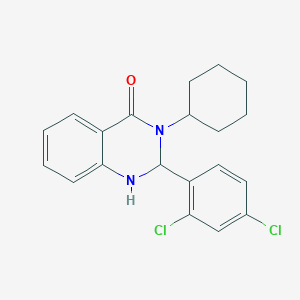 3-cyclohexyl-2-(2,4-dichlorophenyl)-2,3-dihydro-4(1H)-quinazolinone