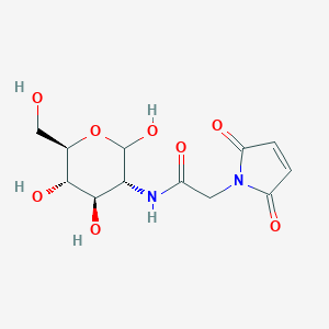 molecular formula C12H16N2O8 B040156 N-(N-Maleoylglycyl)-2-amino-2-deoxyglucopyranose CAS No. 118377-58-5