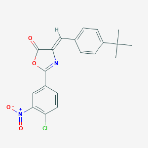 molecular formula C20H17ClN2O4 B401572 4-(4-tert-Butyl-benzylidene)-2-(4-chloro-3-nitro-phenyl)-4H-oxazol-5-one 
