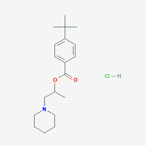 molecular formula C19H30ClNO2 B4015733 1-methyl-2-(1-piperidinyl)ethyl 4-tert-butylbenzoate hydrochloride 