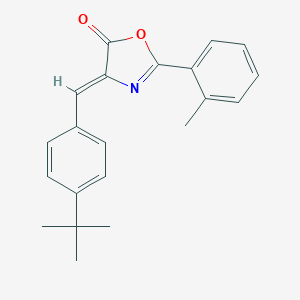 molecular formula C21H21NO2 B401574 4-(4-tert-butylbenzylidene)-2-(2-methylphenyl)-1,3-oxazol-5(4H)-one 