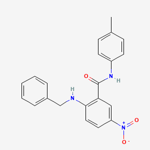 molecular formula C21H19N3O3 B4015766 2-(benzylamino)-N-(4-methylphenyl)-5-nitrobenzamide 