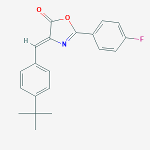 molecular formula C20H18FNO2 B401577 4-(4-tert-butylbenzylidene)-2-(4-fluorophenyl)-1,3-oxazol-5(4H)-one 