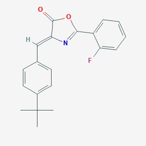molecular formula C20H18FNO2 B401579 (Z)-4-(4-(tert-butyl)benzylidene)-2-(2-fluorophenyl)oxazol-5(4H)-one CAS No. 314023-84-2