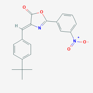 molecular formula C20H18N2O4 B401580 4-(4-tert-butylbenzylidene)-2-{3-nitrophenyl}-1,3-oxazol-5(4H)-one 