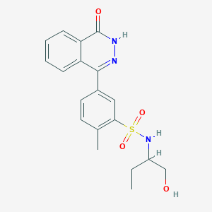 molecular formula C19H21N3O4S B4015801 N-[1-(hydroxymethyl)propyl]-2-methyl-5-(4-oxo-3,4-dihydro-1-phthalazinyl)benzenesulfonamide 